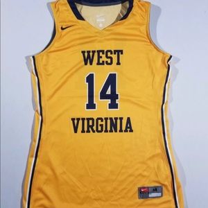 Nike West Virginia 14 Womens Jersey Yellow NWOT